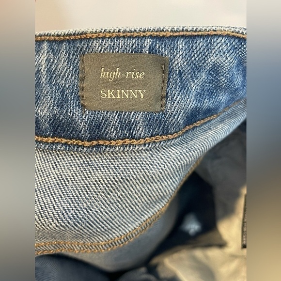 I & M Black Label High-Rise Distressed Skinny Jeans Juniors 7 - Picture 13 of 13